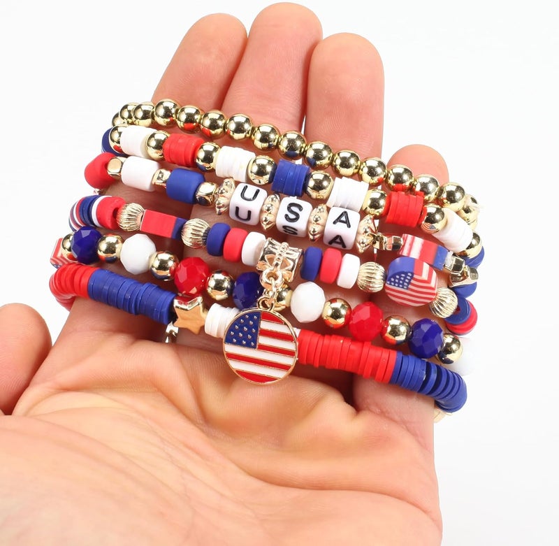 Lonext Halloween Bracelets Stackable Heishi Beaded Stretch Bracelets - Image 4